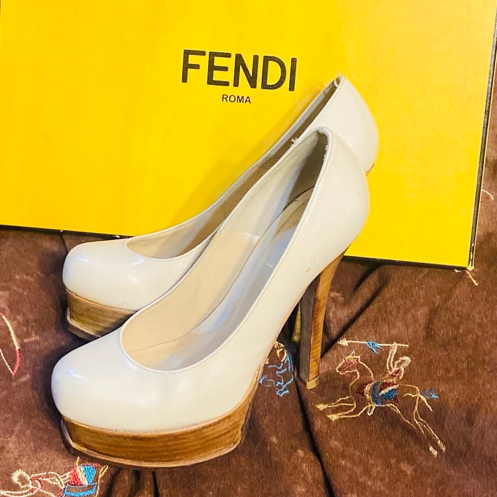 Fendi heels shoes pumps platform designer brand - Picture 4 of 11